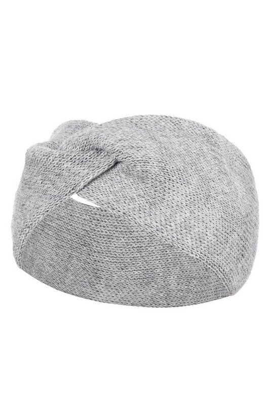 Bandeau en laine et alpaga COSTANZA - GRIS