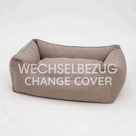 Wechselbezug Hundebett Box Bett Ono greige