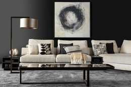 Dutch Decor OTIS - Cushion 45x45 cm Raven - black