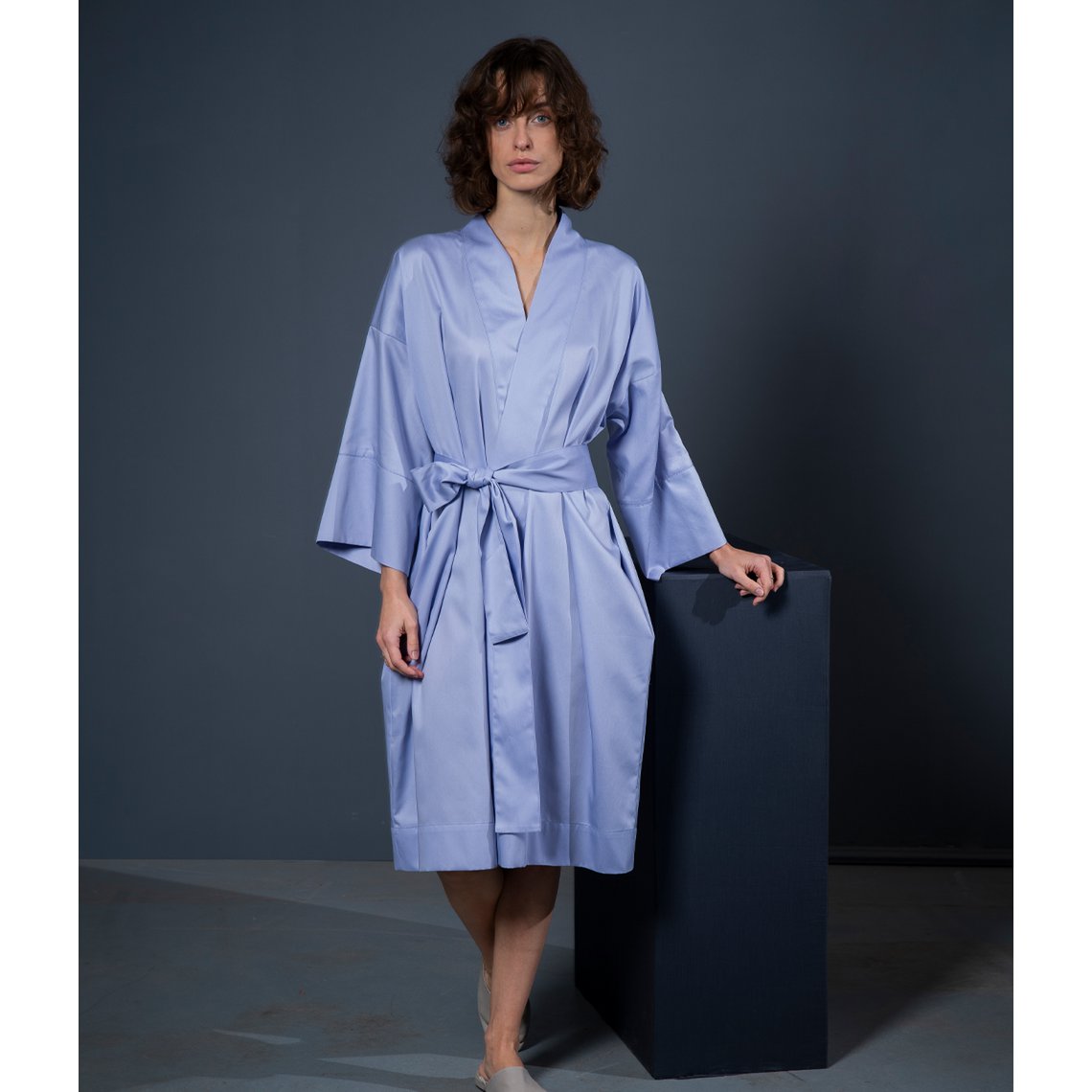 Bademantel Kimono Solid Very Peri