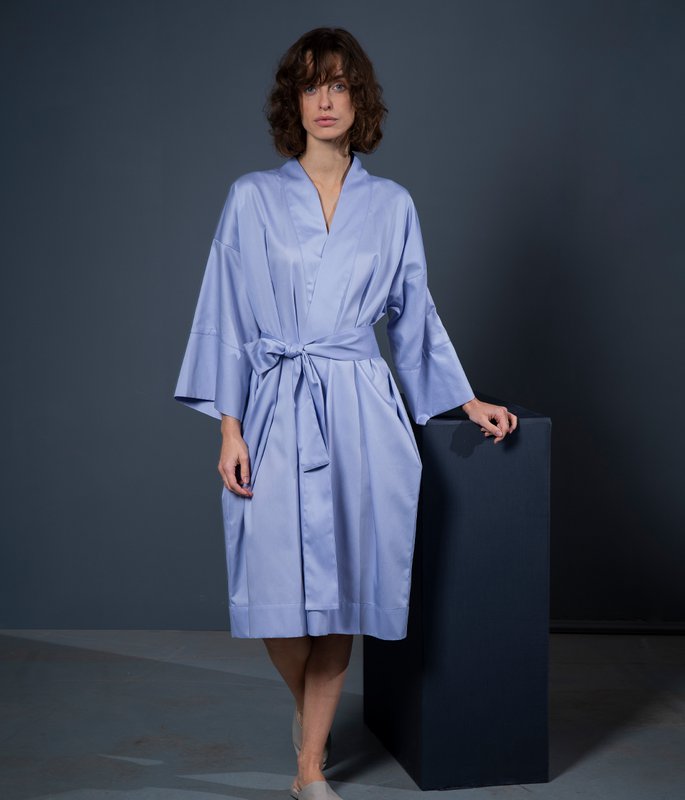 Bademantel Kimono Solid Very Peri