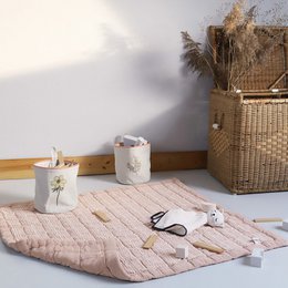 ANNA TERRACOTTA LAVE omkeerbare babyrustdeken