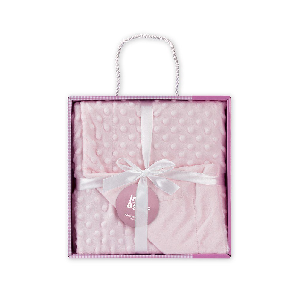 COUVERTURE A BULLES - 80 X 110 - POLAIRE CORAIL - ROSE