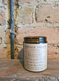 Vela de soja vegana vintage de salvia ahumada y sal marina de Inglaterra