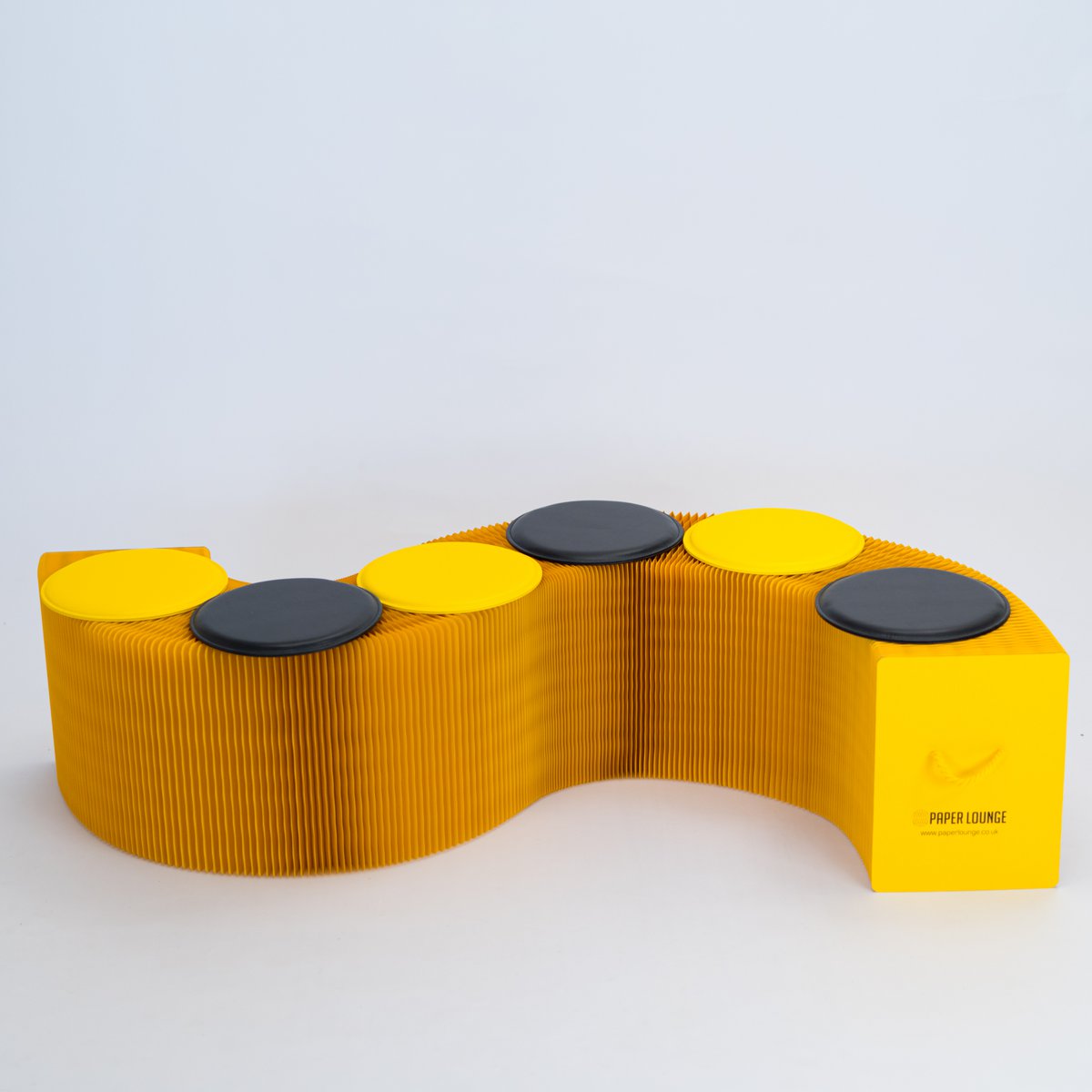 Banco di carta pieghevole - giallo