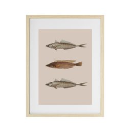 Póster 3 peces fondo beige
