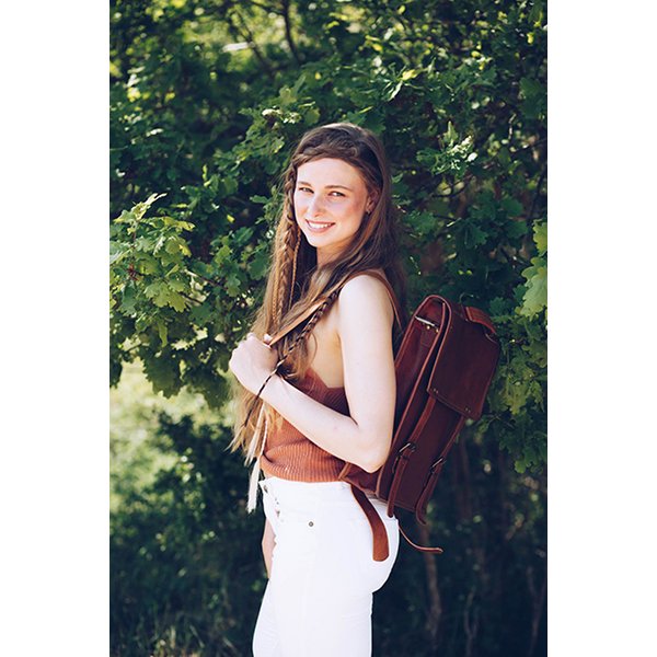 Khara Leather Backpack 15.5 "
