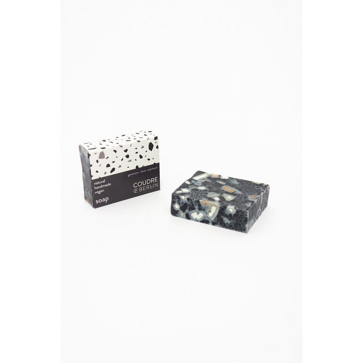 Handmade soap bar charcoal