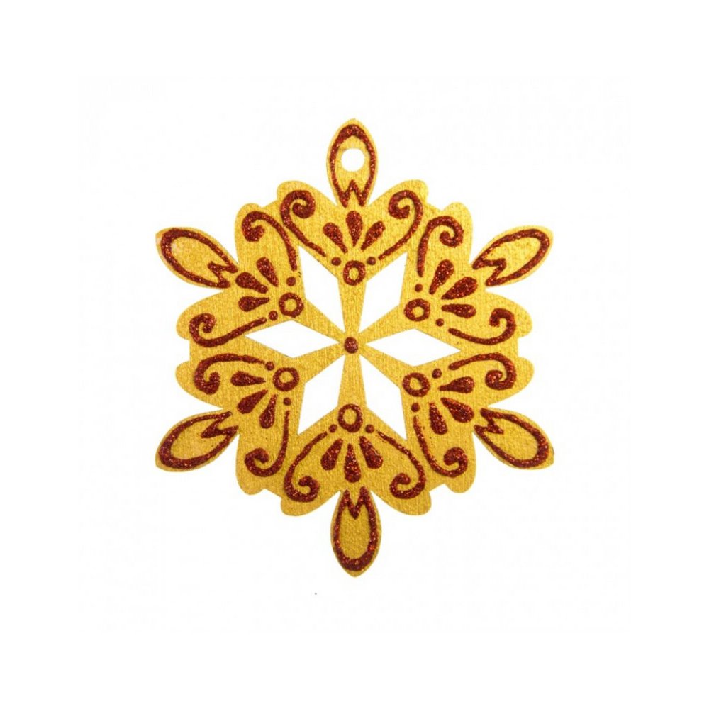 Flocon De Neige Petit Doré