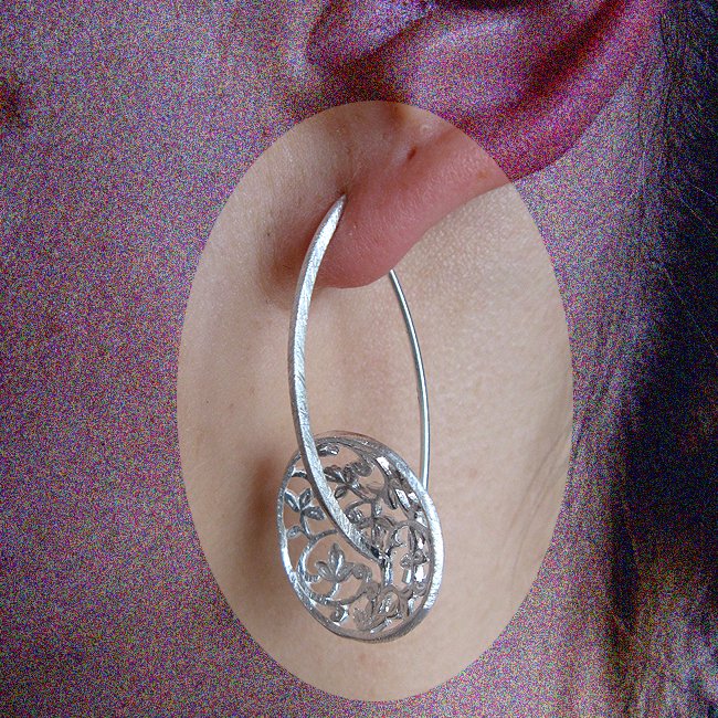 Pendientes E 994, plata