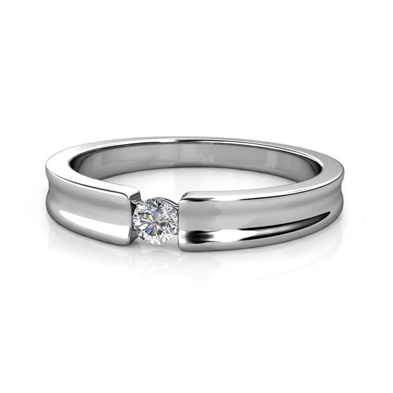 Bague Prostota - Argenté et Cristal