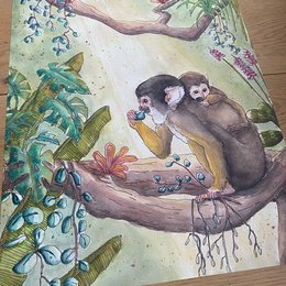 Jungleplakat til børnehaven (A3)