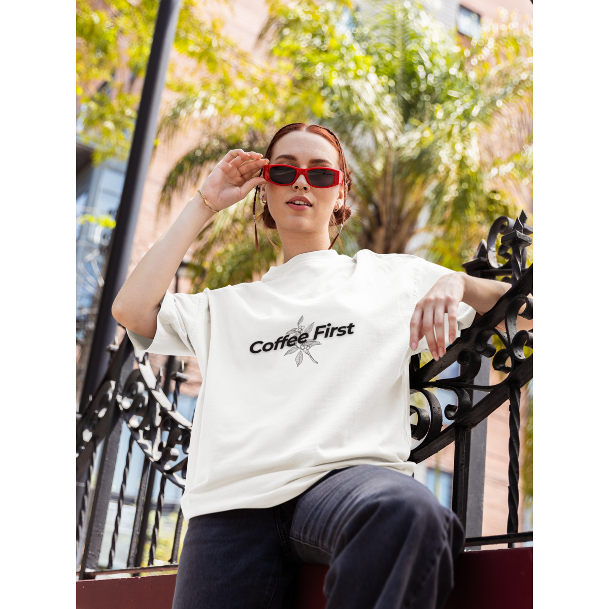 T-Shirt Oversize Café Premier