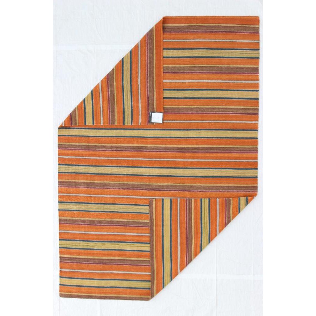Hazan Kelim Stripes-H Or Orange