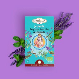 Bio-Kräutertee von Je Parle – Ideal für den Morgen – Natürliche Energie für Ausgeglichenheit und Wohlbefinden – Moment der Entspannung und Stabilität – Lakritze, Minze und Lavendel
