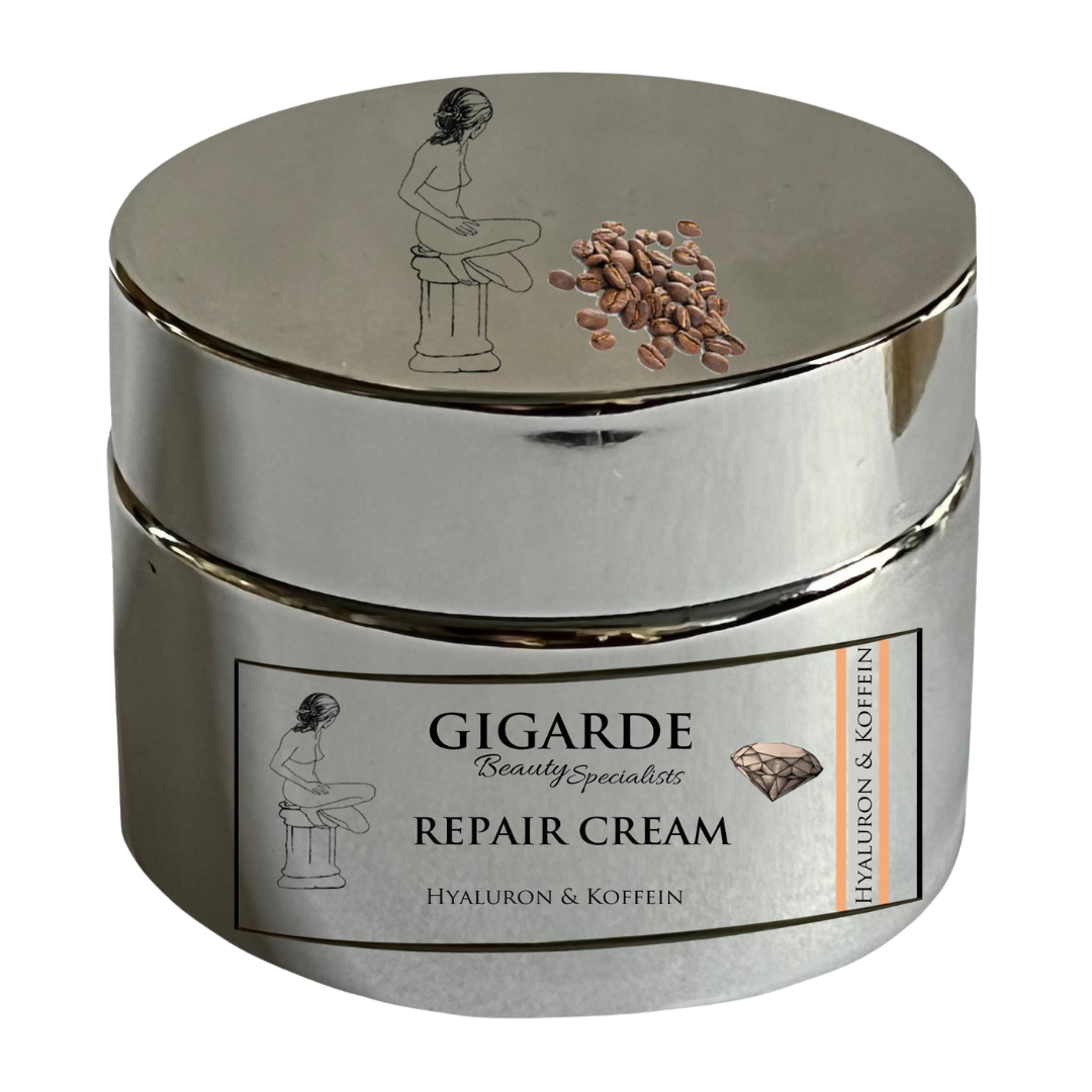 Repair cream with aloe vera, hyaluronic acid and caffeine - face cream, 50 ml