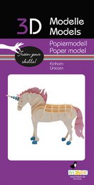 Modèle en papier 3D - Licorne