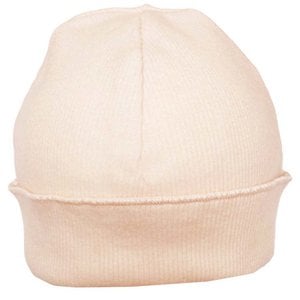 Baby hat pink rib