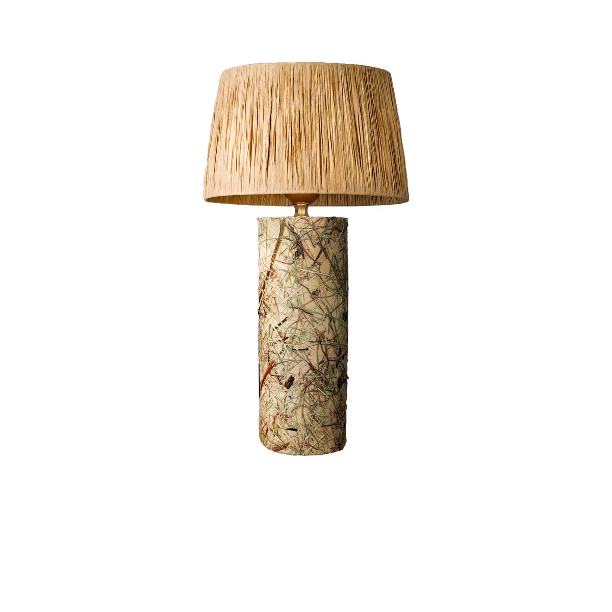 Raffia en Alpine Hay tafellamp Ø 8 x 21 (voet) cm E14
