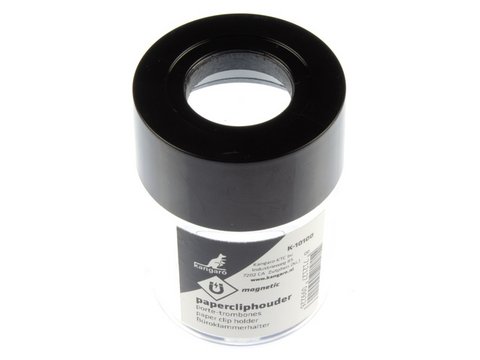 Paper clip holder Kangaro round magnetic 45x45x64mm