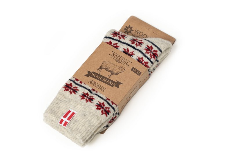 Scandinavian wool socks "Denmark"