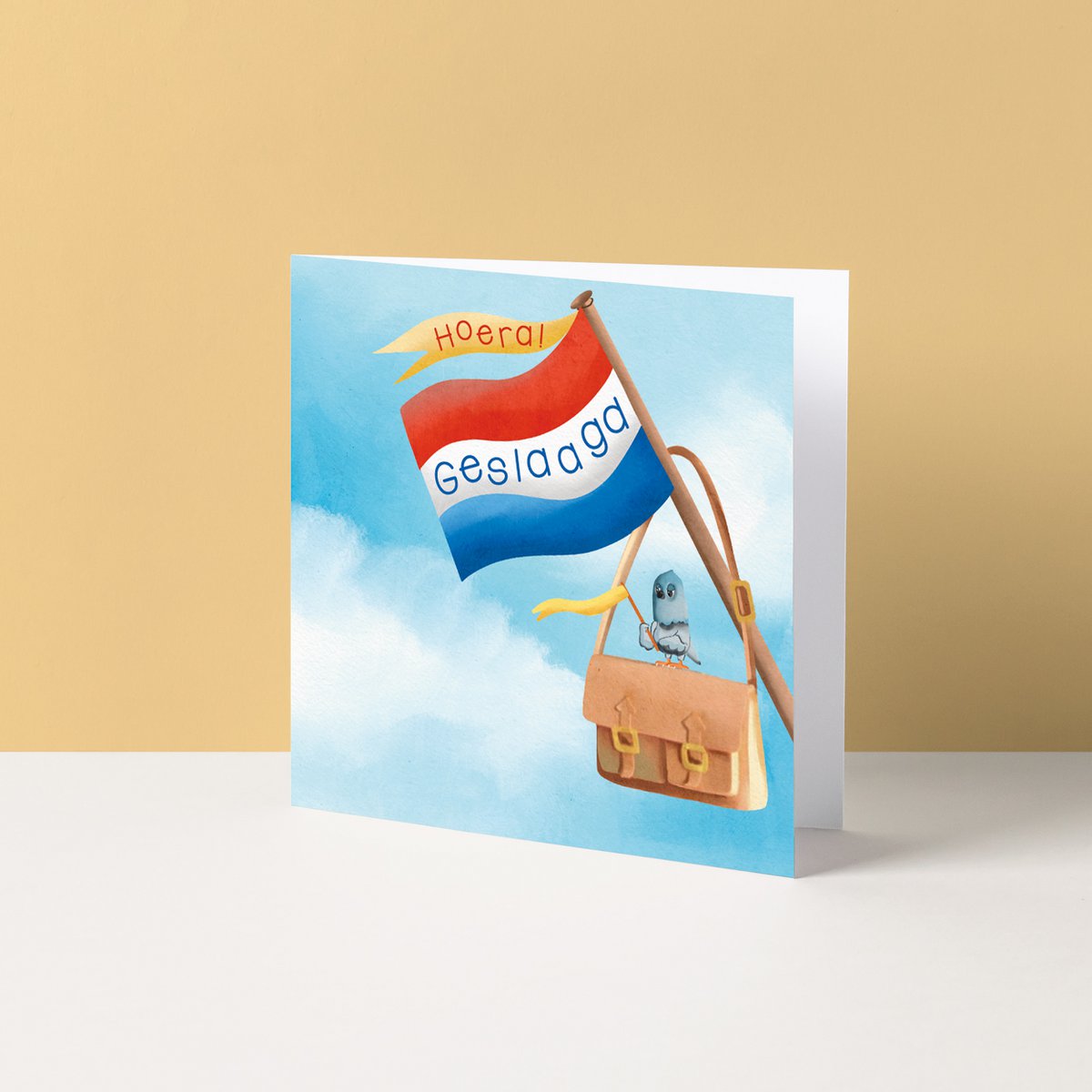 Wenskaart | Hoera, geslaagd!