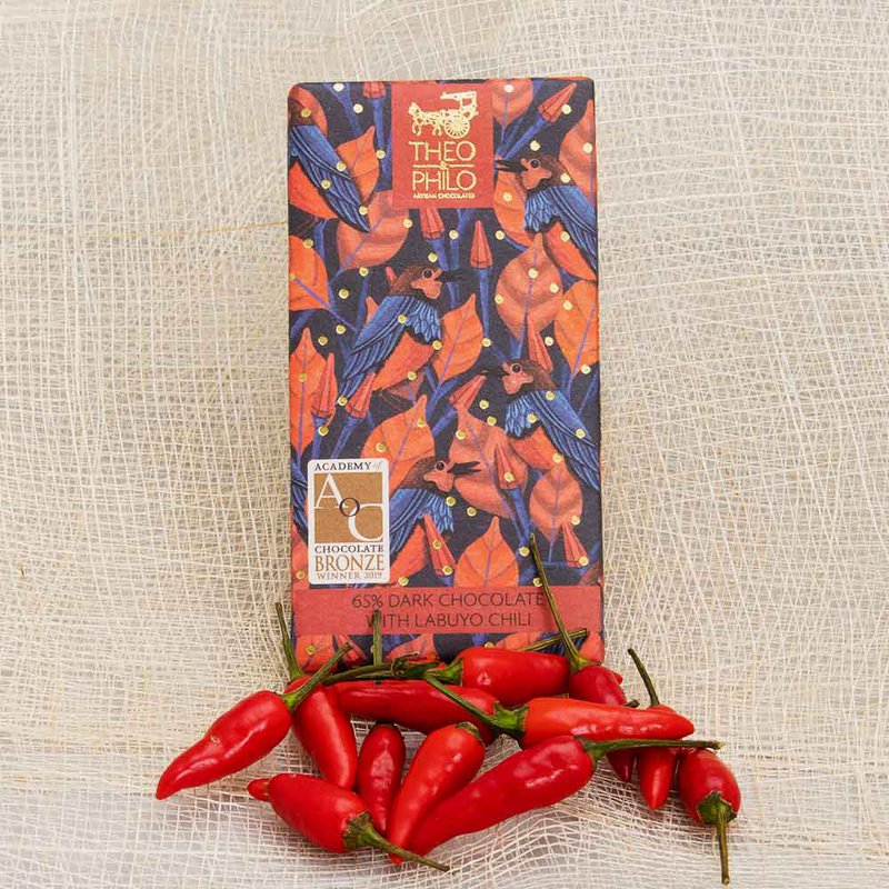 65% mørk chokolade med vild chili Labuyo