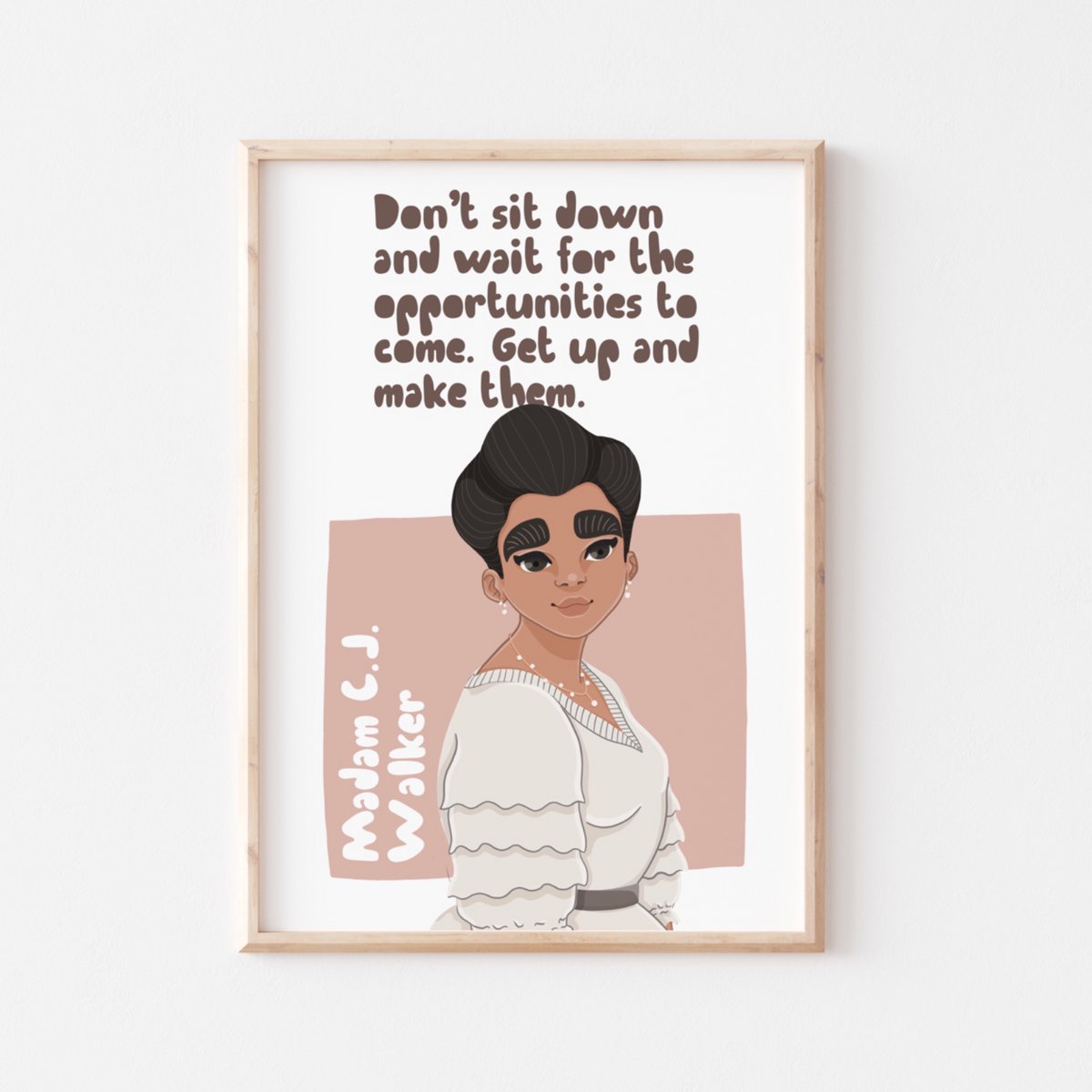 Madam C.J. Walker - Wall Art (A4)