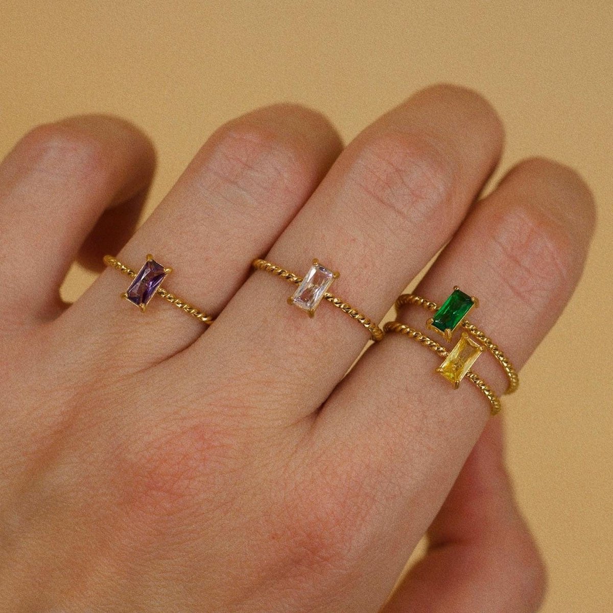 Corse - Dainty Zirconia flettede stableringe