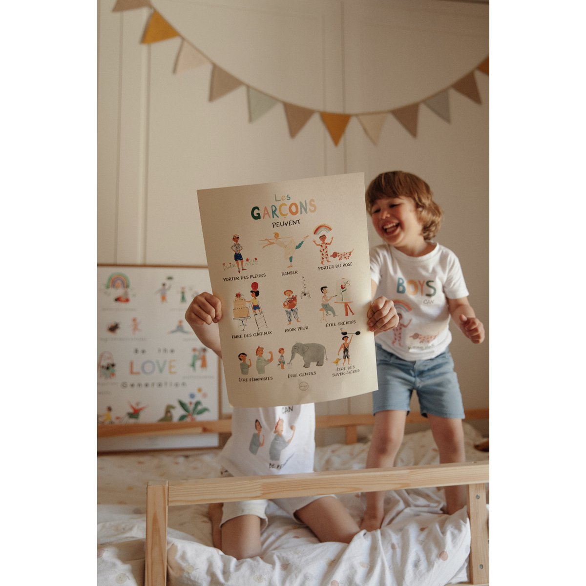 Poster "Jongens kunnen" A3