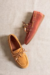 KAI BEADS BRICK ROOD – Bootschoenen met harskralen