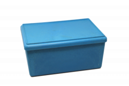 RE-Wood® Box stor med blåt låg