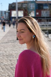 Boucles d'Oreilles Puces Miroirs Armance