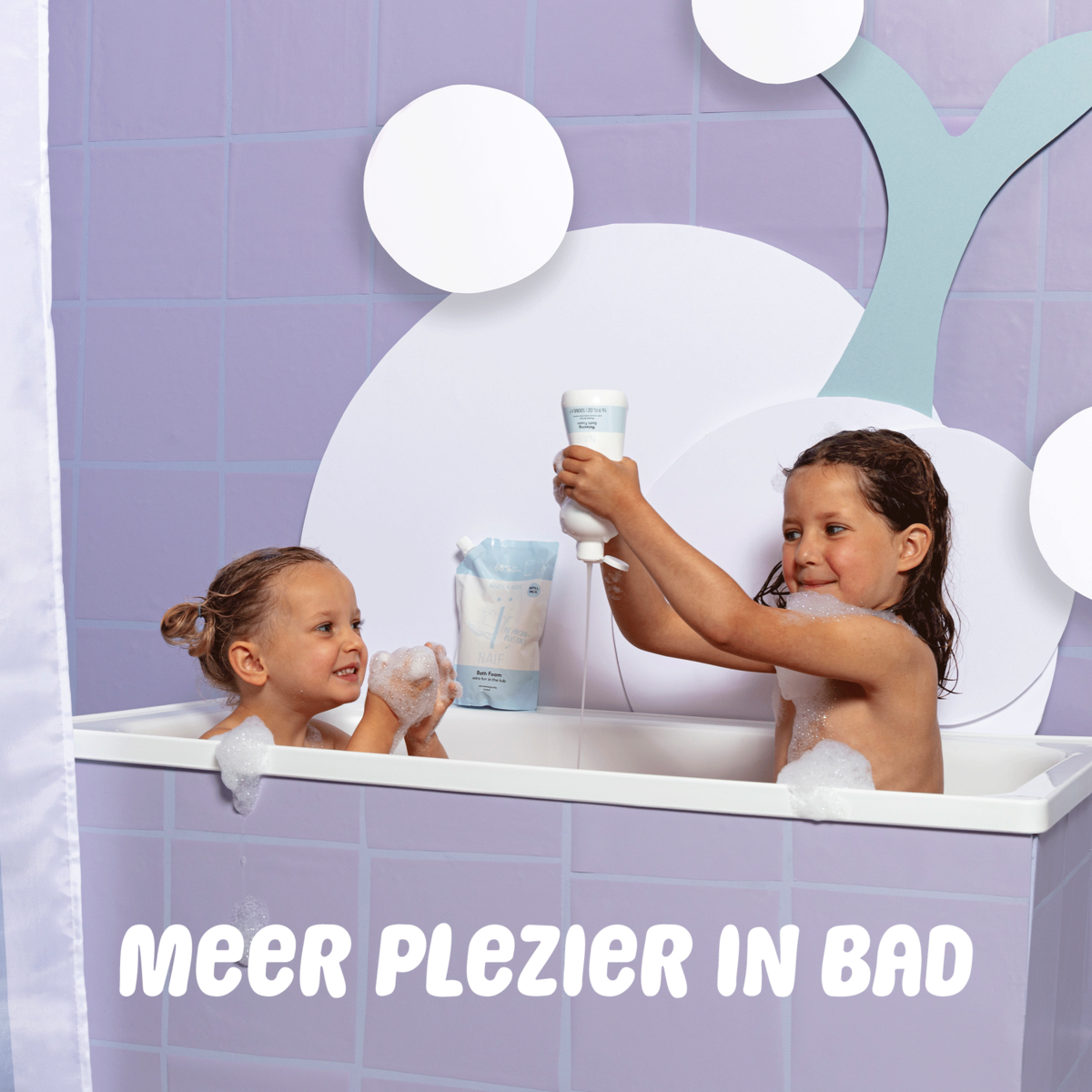 Naïf Verzorgende Badschuim voor Baby & Kids 500ml