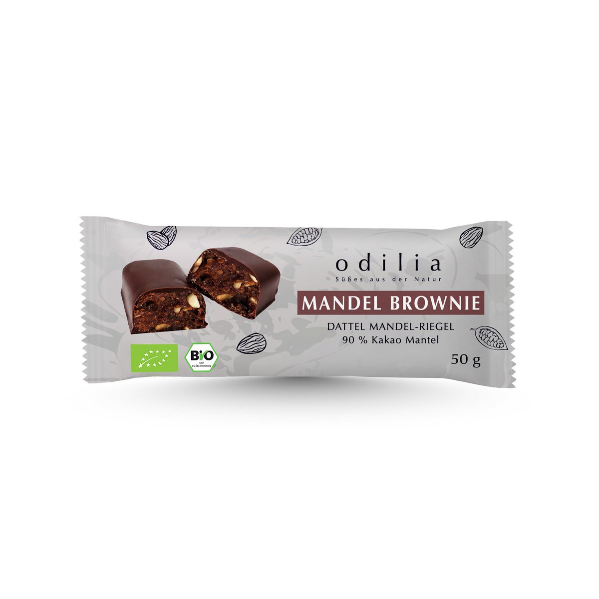 Almond Brownie Organic date almond bar