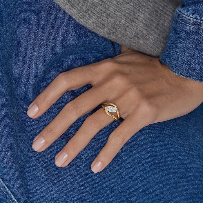 Blændende Marquise Moissanite Ring