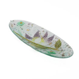 Frasco de empatata en vidrio Murano, favorita de la idea de regalo, decoración de oro floral