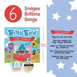 Ditty Bird Baby Sound  Book: Happy Birthday