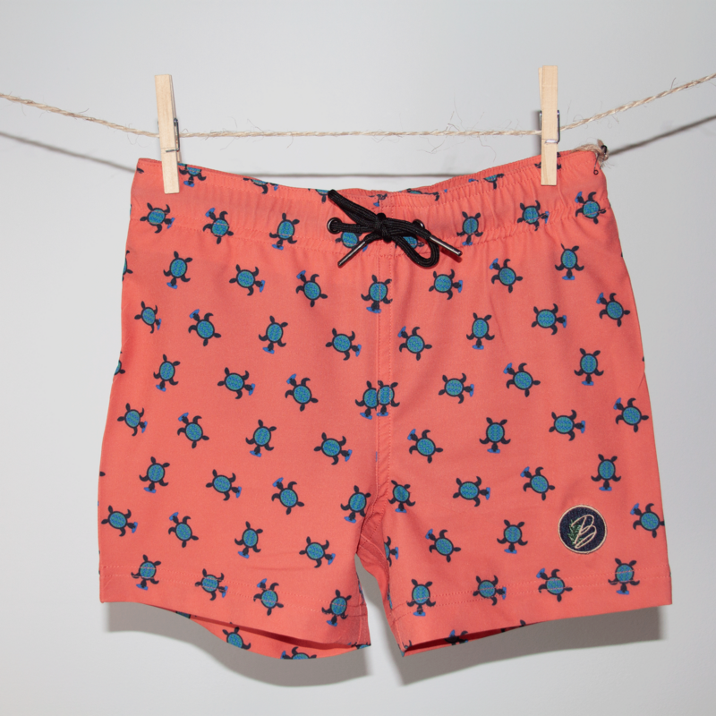 Pantaloncini da bagno ragazzo - 'Turtely Awesome'