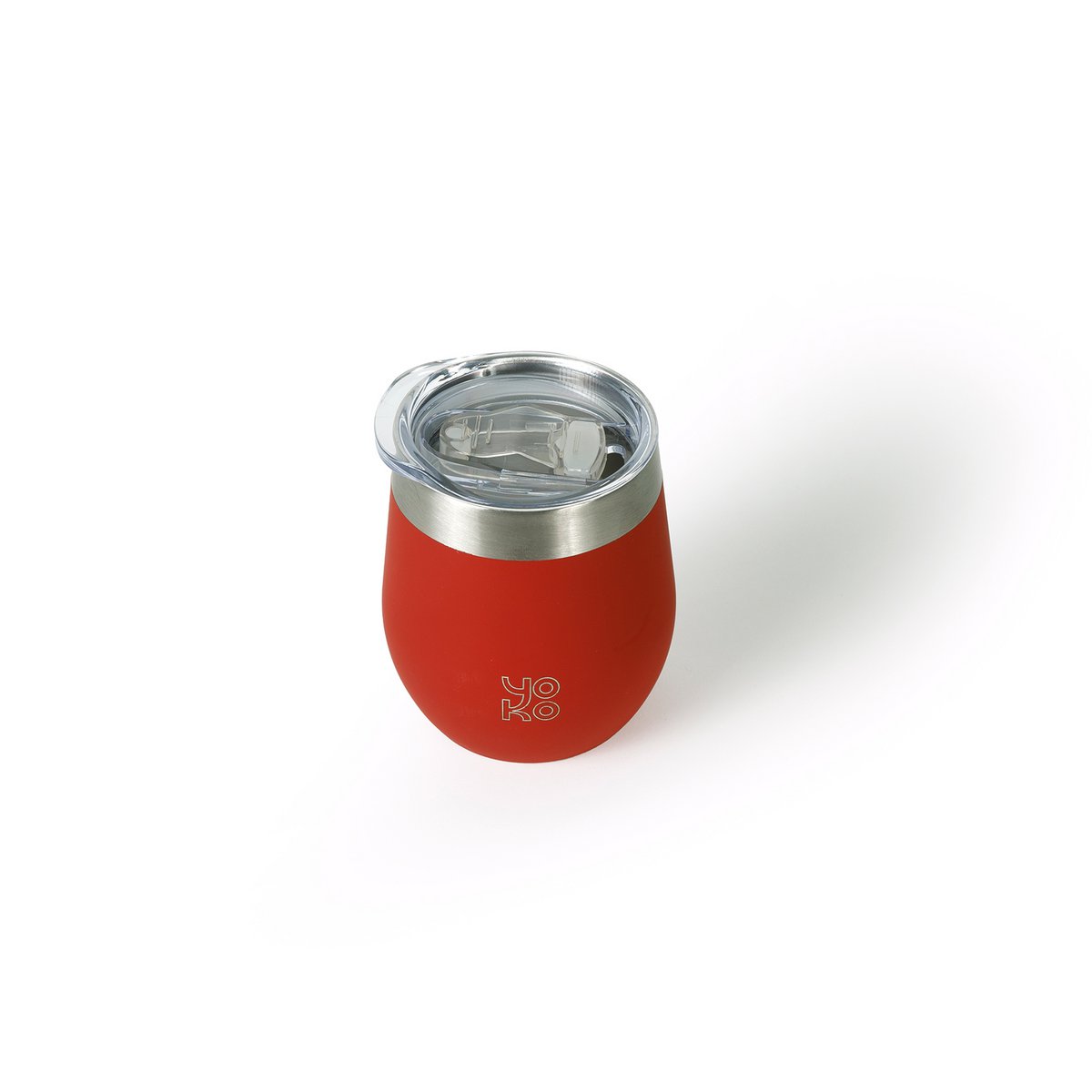 KUBEK OCIEPLANY z pokrywką 250 ml - Czerwony
