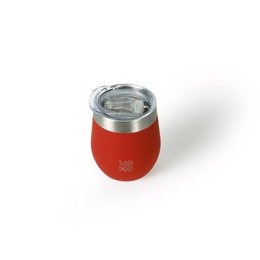 KUBEK OCIEPLANY z pokrywką 250 ml - Czerwony