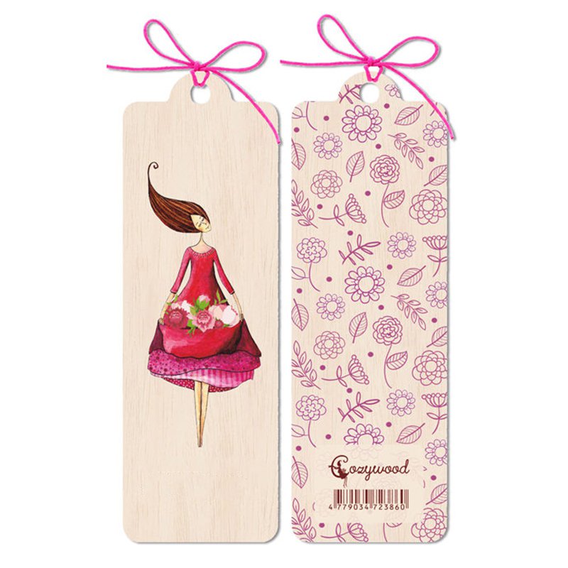 Wooden bookmark Thank You