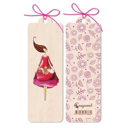 Wooden bookmark Thank You