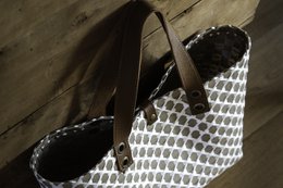 MADRID Basket, shopping bag più borsa da spiaggia realizzata con materiali riciclati