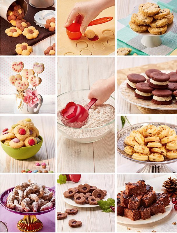 Foolproof mug kitchen - biscuits, biscuits, cookies & Co. (volume 3), incl. 3-piece measuring cup set with cutters