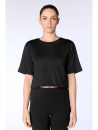 T1116 | Cropped T-Shirt aus recyceltem Polyester