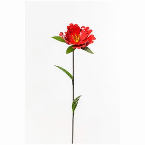 METALEN HIBISCUS RODE BLOEM