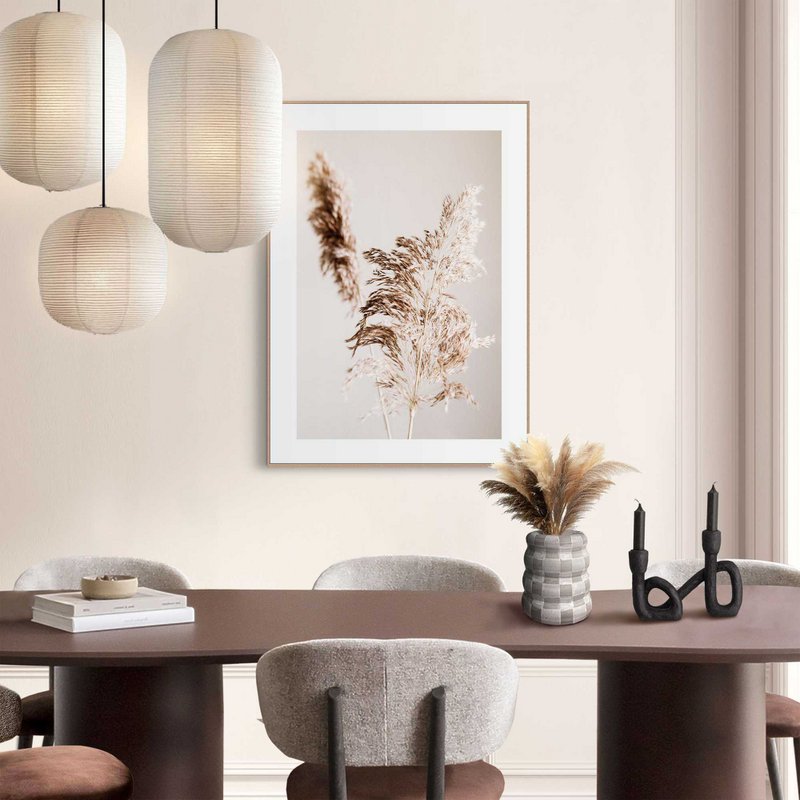 Painting Slim Frame Pampas Grass 70x50