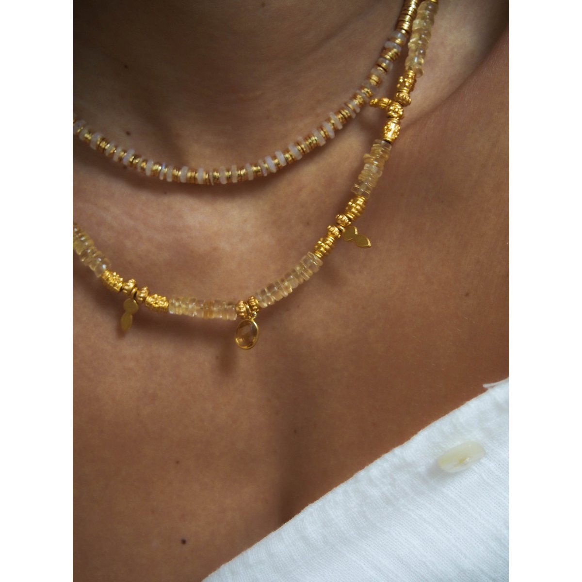 Gold Moon Goddess Choker