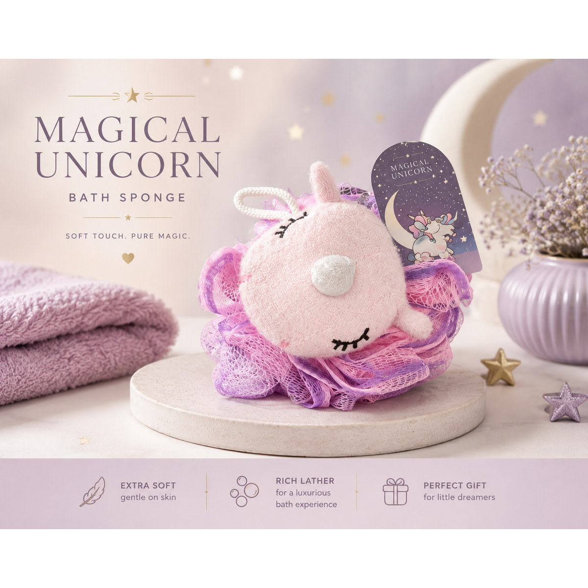 40g Peelingschwamm "Unicorno Magico"